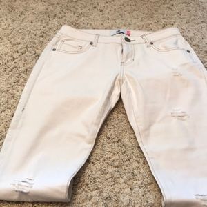 CAbi deconstructed slim boyfriend jean.